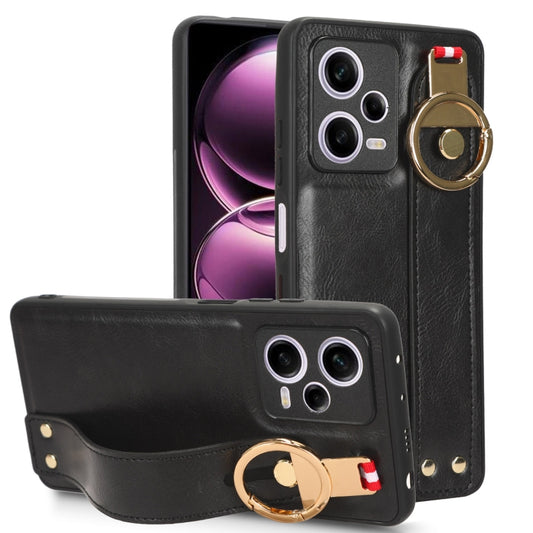Wristband Leather Back Phone Case, For Redmi Note 12 Pro 5G Global, For Xiaomi Poco X5 Pro 5G, For Xiaomi Redmi 12C / Poco C55, For Xiaomi Redmi K60 / K60 Pro