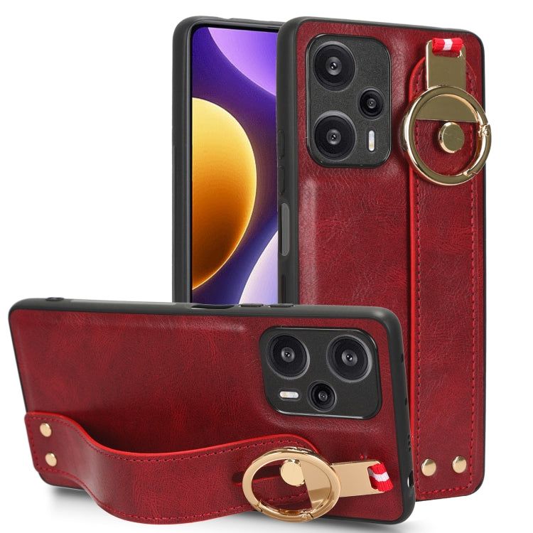Wristband Leather Back Phone Case, For Xiaomi Redmi 12 4G, For Redmi Note 12S 4G, For Xiaomi 13 Ultra, For Redmi Note 12 4G Global, For Xiaomi Redmi Note 12 Turbo