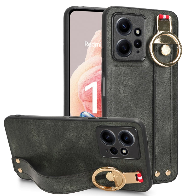 Wristband Leather Back Phone Case, For Xiaomi Redmi 12 4G, For Redmi Note 12S 4G, For Xiaomi 13 Ultra, For Redmi Note 12 4G Global, For Xiaomi Redmi Note 12 Turbo
