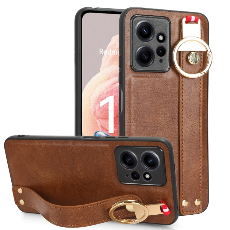 Wristband Leather Back Phone Case, For Xiaomi Redmi 12 4G, For Redmi Note 12S 4G, For Xiaomi 13 Ultra, For Redmi Note 12 4G Global, For Xiaomi Redmi Note 12 Turbo