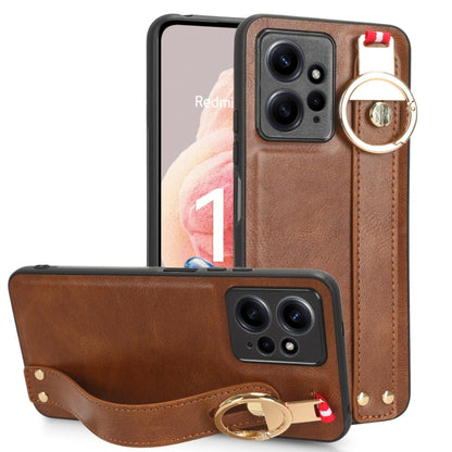 Wristband Leather Back Phone Case, For Xiaomi Redmi 12 4G, For Redmi Note 12S 4G, For Xiaomi 13 Ultra, For Redmi Note 12 4G Global, For Xiaomi Redmi Note 12 Turbo