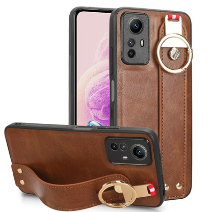 Wristband Leather Back Phone Case, For Xiaomi Redmi 12 4G, For Redmi Note 12S 4G, For Xiaomi 13 Ultra, For Redmi Note 12 4G Global, For Xiaomi Redmi Note 12 Turbo