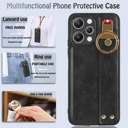 Wristband Leather Back Phone Case, For Xiaomi Redmi 12 4G, For Redmi Note 12S 4G, For Xiaomi 13 Ultra, For Redmi Note 12 4G Global, For Xiaomi Redmi Note 12 Turbo