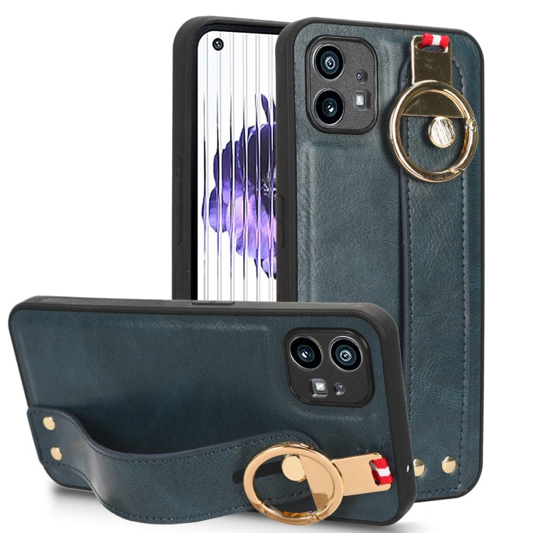 Wristband Leather Back Phone Case, For Nothing Phone 1, For Asus ROG Phone 5 ZS673KS, For Huawei P60 Art, For Huawei P60 / P60 Pro