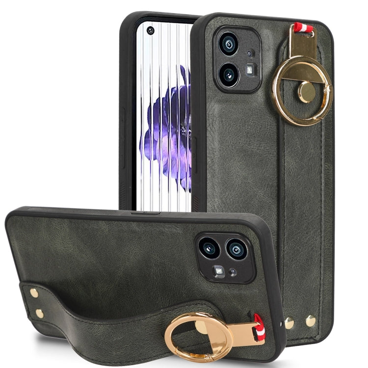 Wristband Leather Back Phone Case, For Nothing Phone 1, For Asus ROG Phone 5 ZS673KS, For Huawei P60 Art, For Huawei P60 / P60 Pro
