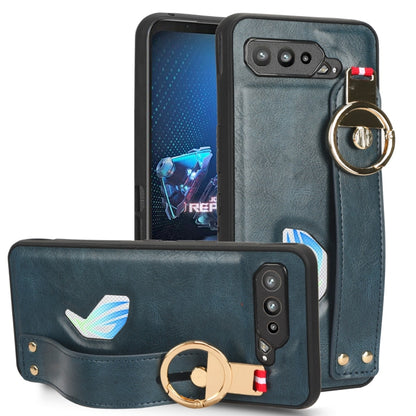 Wristband Leather Back Phone Case, For Nothing Phone 1, For Asus ROG Phone 5 ZS673KS, For Huawei P60 Art, For Huawei P60 / P60 Pro