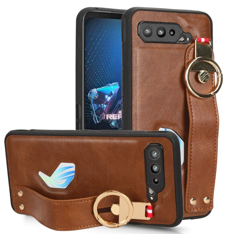 Wristband Leather Back Phone Case, For Nothing Phone 1, For Asus ROG Phone 5 ZS673KS, For Huawei P60 Art, For Huawei P60 / P60 Pro