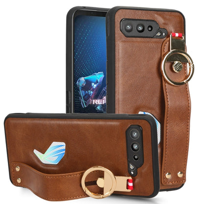 Wristband Leather Back Phone Case, For Nothing Phone 1, For Asus ROG Phone 5 ZS673KS, For Huawei P60 Art, For Huawei P60 / P60 Pro