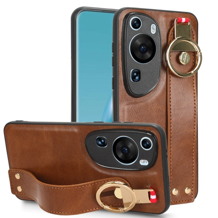 Wristband Leather Back Phone Case, For Nothing Phone 1, For Asus ROG Phone 5 ZS673KS, For Huawei P60 Art, For Huawei P60 / P60 Pro