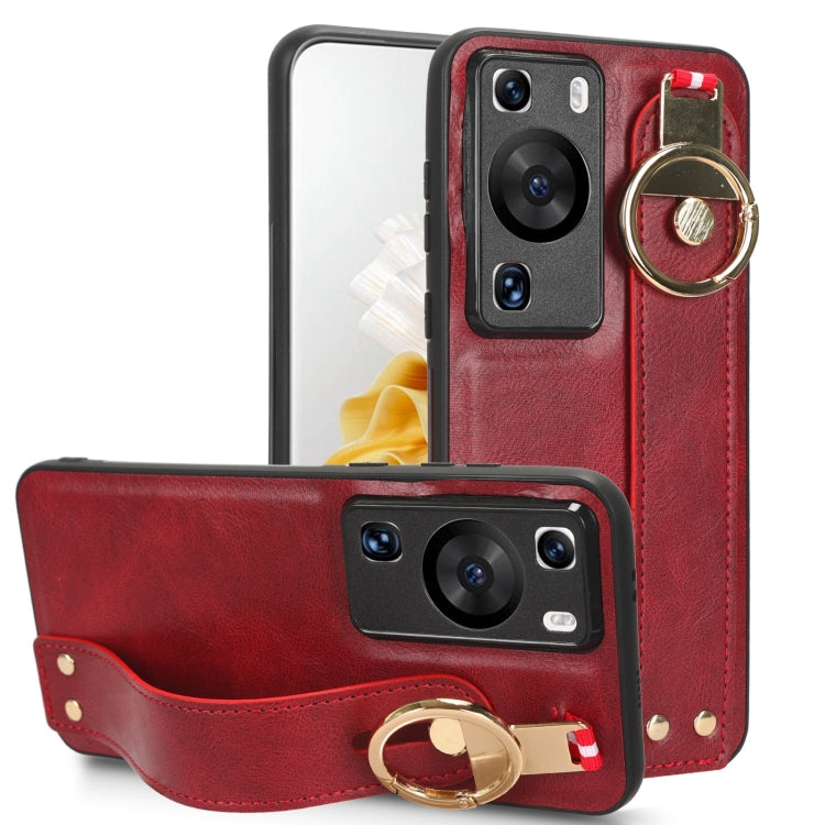 Wristband Leather Back Phone Case, For Nothing Phone 1, For Asus ROG Phone 5 ZS673KS, For Huawei P60 Art, For Huawei P60 / P60 Pro