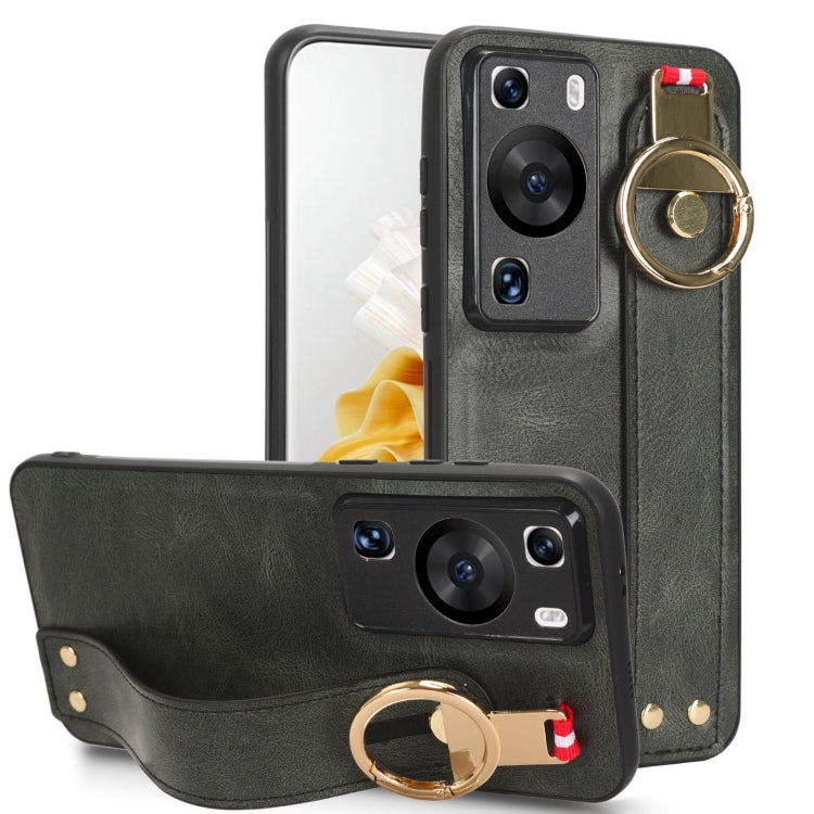 Wristband Leather Back Phone Case, For Nothing Phone 1, For Asus ROG Phone 5 ZS673KS, For Huawei P60 Art, For Huawei P60 / P60 Pro