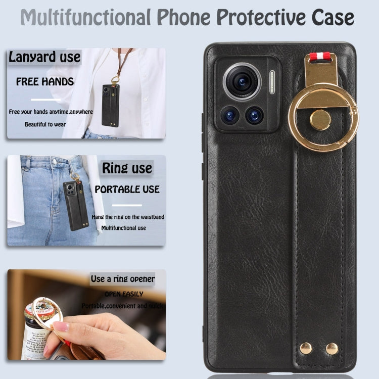 Wristband Leather Back Phone Case, For Motorola Edge 30 Ultra, For Honor X7A, For Honor X9A / X40, For OnePlus 11, For OnePlus 11R 5G