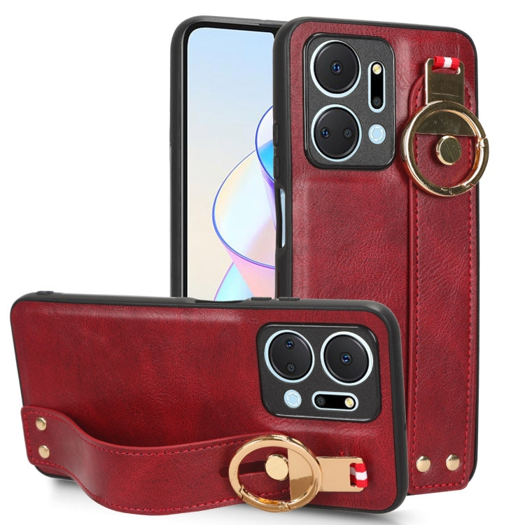 Wristband Leather Back Phone Case, For Motorola Edge 30 Ultra, For Honor X7A, For Honor X9A / X40, For OnePlus 11, For OnePlus 11R 5G