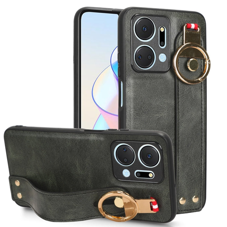 Wristband Leather Back Phone Case, For Motorola Edge 30 Ultra, For Honor X7A, For Honor X9A / X40, For OnePlus 11, For OnePlus 11R 5G