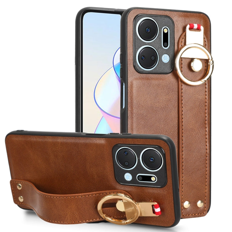 Wristband Leather Back Phone Case, For Motorola Edge 30 Ultra, For Honor X7A, For Honor X9A / X40, For OnePlus 11, For OnePlus 11R 5G