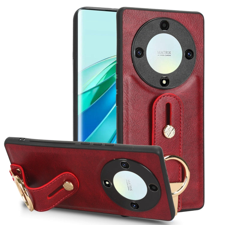 Wristband Leather Back Phone Case, For Motorola Edge 30 Ultra, For Honor X7A, For Honor X9A / X40, For OnePlus 11, For OnePlus 11R 5G