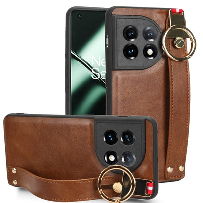Wristband Leather Back Phone Case, For Motorola Edge 30 Ultra, For Honor X7A, For Honor X9A / X40, For OnePlus 11, For OnePlus 11R 5G