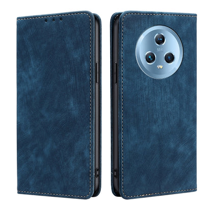 RFID Anti-theft Brush Magnetic Leather Phone Case, For Honor Magic5, For Honor Magic5 Pro, For Honor X5 4G, For Honor X40