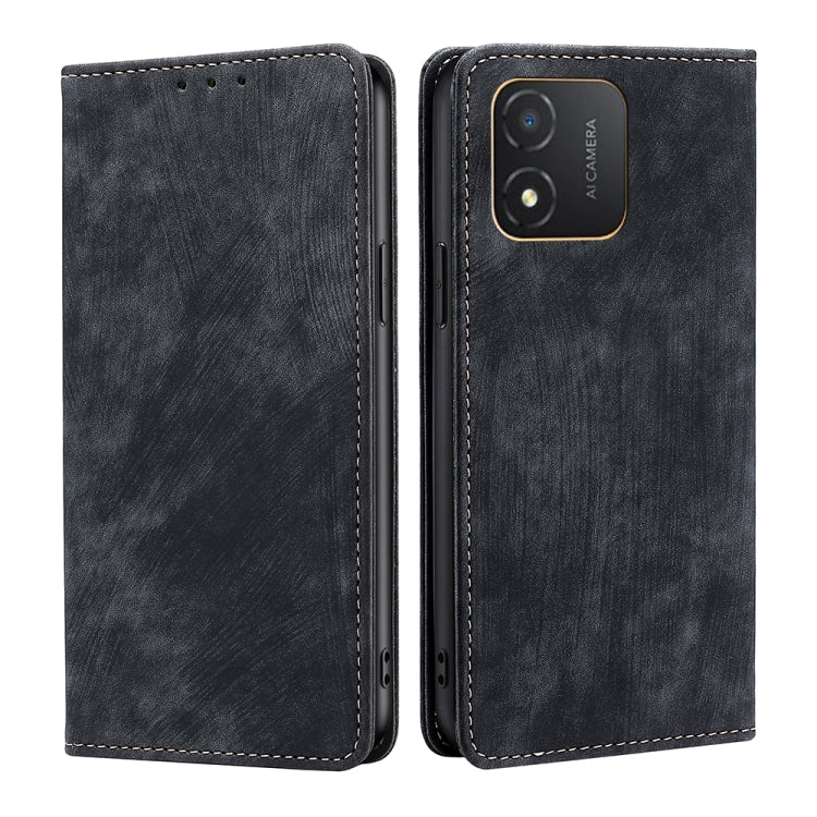 RFID Anti-theft Brush Magnetic Leather Phone Case, For Honor Magic5, For Honor Magic5 Pro, For Honor X5 4G, For Honor X40