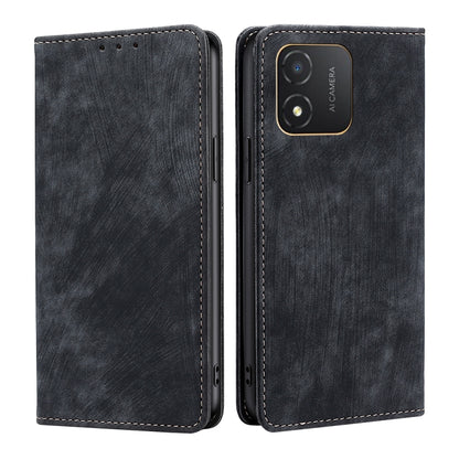 RFID Anti-theft Brush Magnetic Leather Phone Case, For Honor Magic5, For Honor Magic5 Pro, For Honor X5 4G, For Honor X40