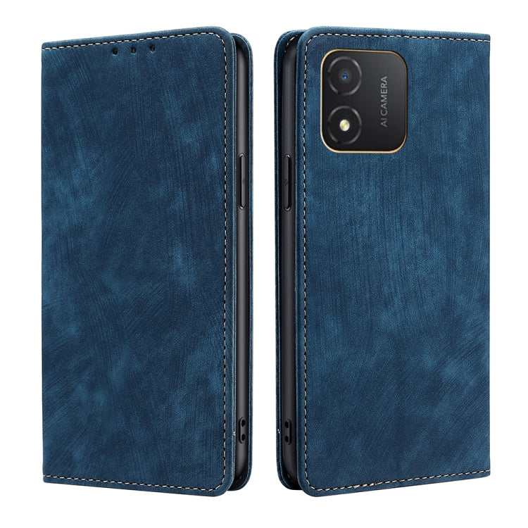 RFID Anti-theft Brush Magnetic Leather Phone Case, For Honor Magic5, For Honor Magic5 Pro, For Honor X5 4G, For Honor X40