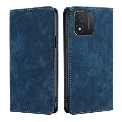 RFID Anti-theft Brush Magnetic Leather Phone Case, For Honor Magic5, For Honor Magic5 Pro, For Honor X5 4G, For Honor X40