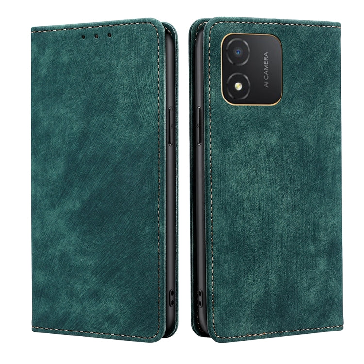 RFID Anti-theft Brush Magnetic Leather Phone Case, For Honor Magic5, For Honor Magic5 Pro, For Honor X5 4G, For Honor X40