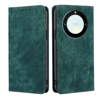 RFID Anti-theft Brush Magnetic Leather Phone Case, For Honor Magic5, For Honor Magic5 Pro, For Honor X5 4G, For Honor X40