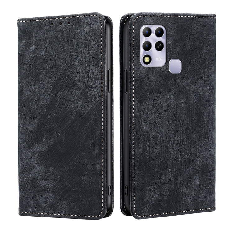 RFID Anti-theft Brush Magnetic Leather Phone Case, For OPPO Find X6 Pro 5G, For Realme C55 4G, For Realme GT Neo 5 / GT3 / GT Neo 5 240W, For Infinix Hot 11 Russian Version