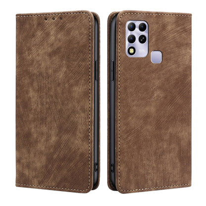 RFID Anti-theft Brush Magnetic Leather Phone Case, For OPPO Find X6 Pro 5G, For Realme C55 4G, For Realme GT Neo 5 / GT3 / GT Neo 5 240W, For Infinix Hot 11 Russian Version