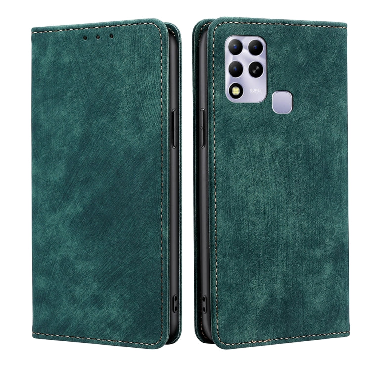 RFID Anti-theft Brush Magnetic Leather Phone Case, For OPPO Find X6 Pro 5G, For Realme C55 4G, For Realme GT Neo 5 / GT3 / GT Neo 5 240W, For Infinix Hot 11 Russian Version