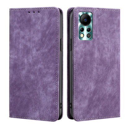 RFID Anti-theft Brush Magnetic Leather Phone Case, For Infinix Hot 11s NFC, For Realme V30 5G / V30T, For Infinix Hot 12 Play, For Infinix Hot 12 Pro