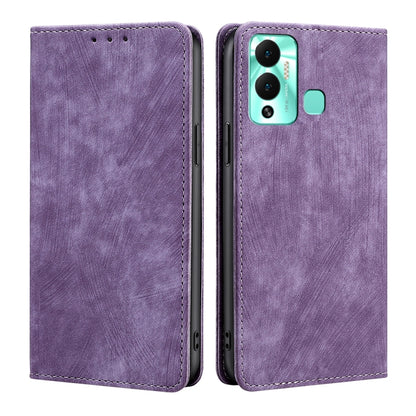 RFID Anti-theft Brush Magnetic Leather Phone Case, For Infinix Hot 11s NFC, For Realme V30 5G / V30T, For Infinix Hot 12 Play, For Infinix Hot 12 Pro