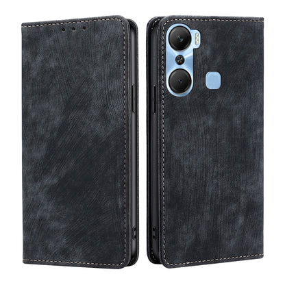 RFID Anti-theft Brush Magnetic Leather Phone Case, For Infinix Hot 11s NFC, For Realme V30 5G / V30T, For Infinix Hot 12 Play, For Infinix Hot 12 Pro