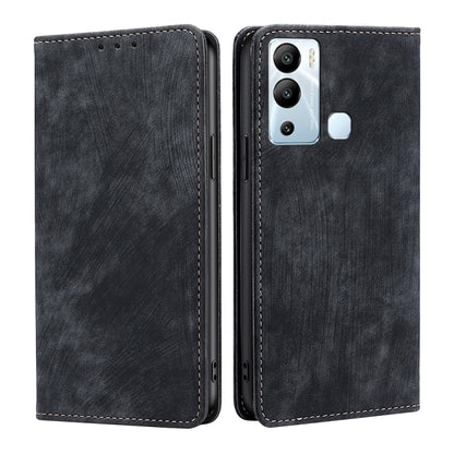 RFID Anti-theft Brush Magnetic Leather Phone Case, For Tecno Camon 19 Neo, For Infinix Hot 12i, For Infinix Hot 20 4G, For Tecno Camon 19 / 19 Pro