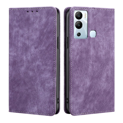 RFID Anti-theft Brush Magnetic Leather Phone Case, For Tecno Camon 19 Neo, For Infinix Hot 12i, For Infinix Hot 20 4G, For Tecno Camon 19 / 19 Pro