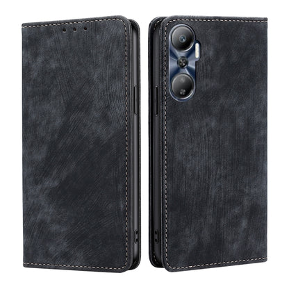 RFID Anti-theft Brush Magnetic Leather Phone Case, For Tecno Camon 19 Neo, For Infinix Hot 12i, For Infinix Hot 20 4G, For Tecno Camon 19 / 19 Pro