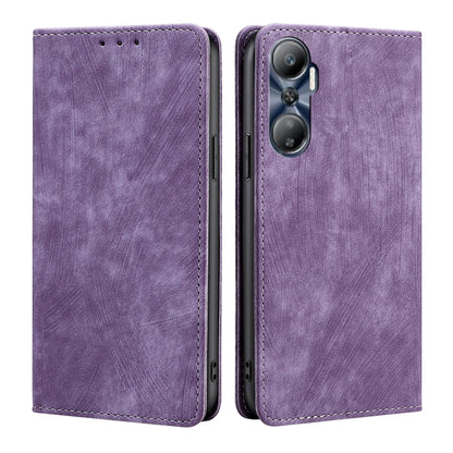 RFID Anti-theft Brush Magnetic Leather Phone Case, For Tecno Camon 19 Neo, For Infinix Hot 12i, For Infinix Hot 20 4G, For Tecno Camon 19 / 19 Pro
