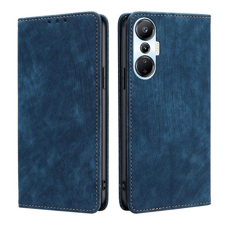 RFID Anti-theft Brush Magnetic Leather Phone Case, For Tecno Pop 6 Pro, For Infinix Hot 20i, For Infinix Hot 20S, For Tecno Pova 4