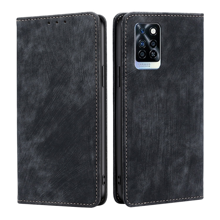 RFID Anti-theft Brush Magnetic Leather Phone Case, For Infinix Note 10 Pro, For Tecno Pova 4 Pro, For Infinix Note 11, For Infinix Smart 6 Plus