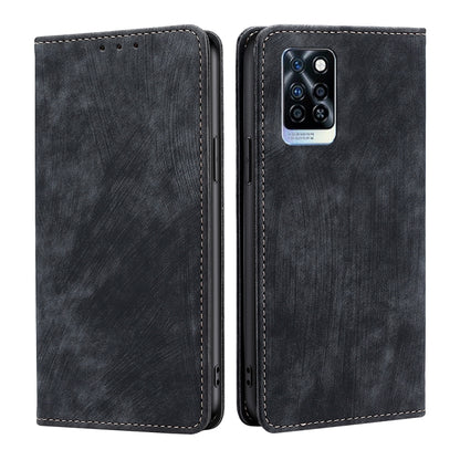RFID Anti-theft Brush Magnetic Leather Phone Case, For Infinix Note 10 Pro, For Tecno Pova 4 Pro, For Infinix Note 11, For Infinix Smart 6 Plus