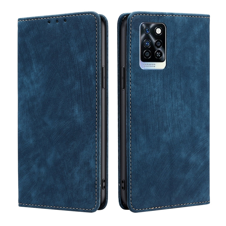 RFID Anti-theft Brush Magnetic Leather Phone Case, For Infinix Note 10 Pro, For Tecno Pova 4 Pro, For Infinix Note 11, For Infinix Smart 6 Plus