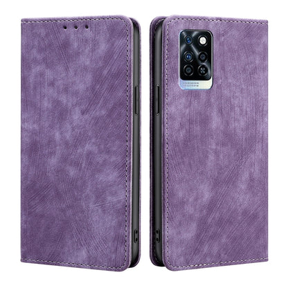 RFID Anti-theft Brush Magnetic Leather Phone Case, For Infinix Note 10 Pro, For Tecno Pova 4 Pro, For Infinix Note 11, For Infinix Smart 6 Plus
