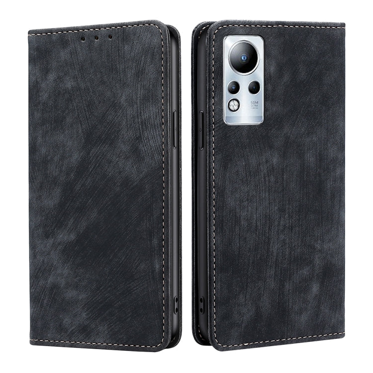 RFID Anti-theft Brush Magnetic Leather Phone Case, For Infinix Note 10 Pro, For Tecno Pova 4 Pro, For Infinix Note 11, For Infinix Smart 6 Plus