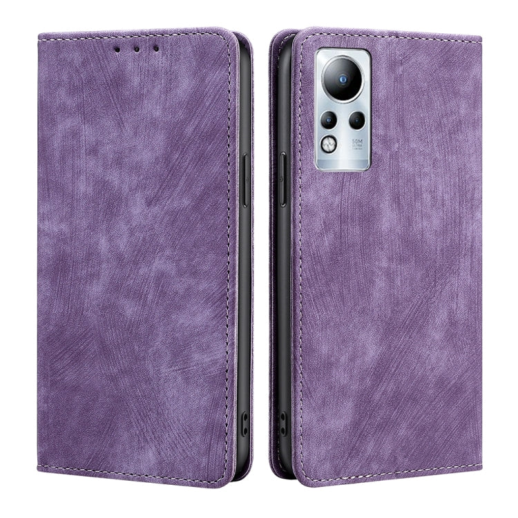 RFID Anti-theft Brush Magnetic Leather Phone Case, For Infinix Note 10 Pro, For Tecno Pova 4 Pro, For Infinix Note 11, For Infinix Smart 6 Plus