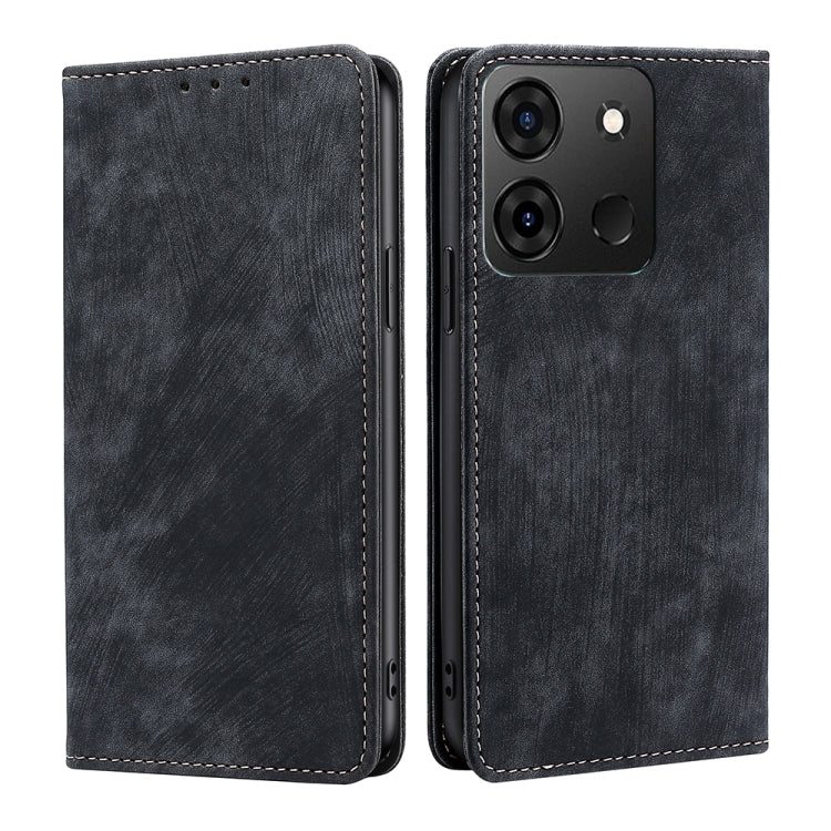 RFID Anti-theft Brush Magnetic Leather Phone Case, For Infinix Smart 7, For Infinix Zero 20, For vivo S16e, For vivo Y100 5G
