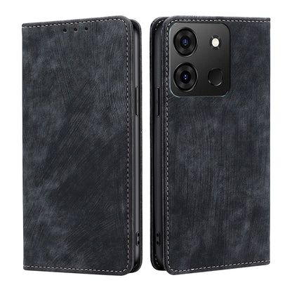 RFID Anti-theft Brush Magnetic Leather Phone Case, For Infinix Smart 7, For Infinix Zero 20, For vivo S16e, For vivo Y100 5G