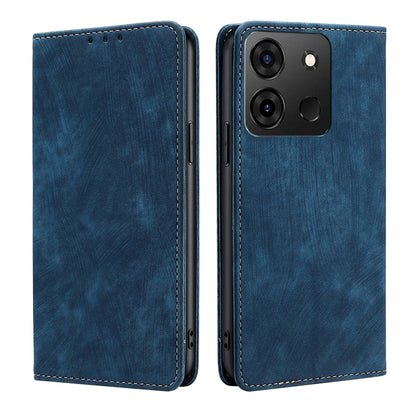 RFID Anti-theft Brush Magnetic Leather Phone Case, For Infinix Smart 7, For Infinix Zero 20, For vivo S16e, For vivo Y100 5G