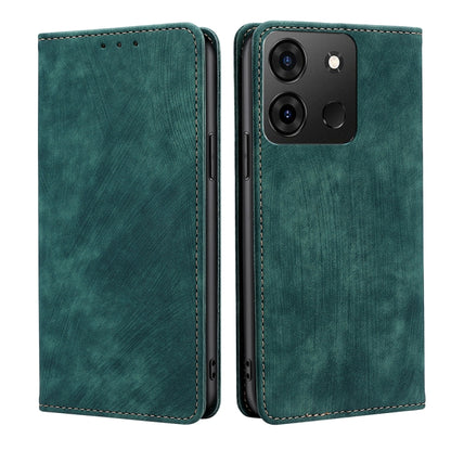 RFID Anti-theft Brush Magnetic Leather Phone Case, For Infinix Smart 7, For Infinix Zero 20, For vivo S16e, For vivo Y100 5G