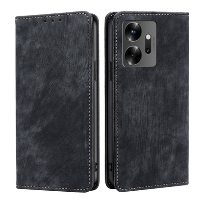 RFID Anti-theft Brush Magnetic Leather Phone Case, For Infinix Smart 7, For Infinix Zero 20, For vivo S16e, For vivo Y100 5G